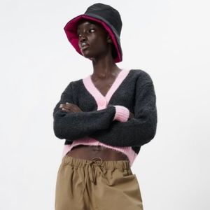 Zara reversible quilted bucket hat